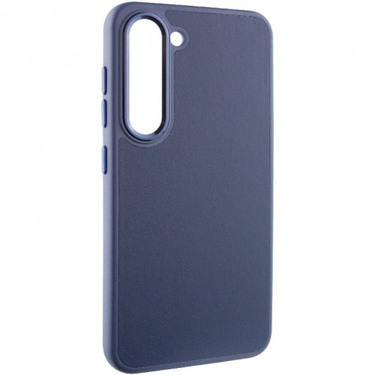 Шкіряний чохол Bonbon Leather Metal Style для Samsung Galaxy S23 Синій / Navy blue - зображення 1 