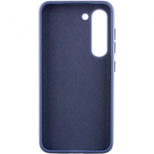 Шкіряний чохол Bonbon Leather Metal Style для Samsung Galaxy S23 Синій / Navy blue - зображення 2 