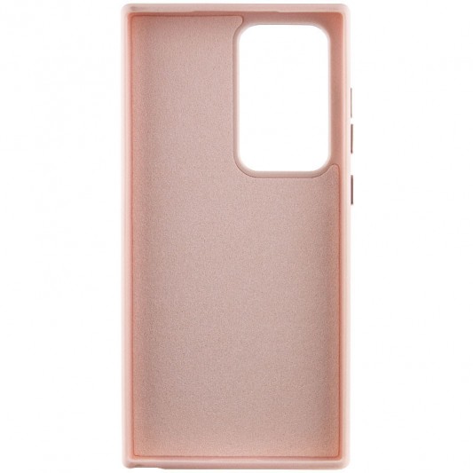 Кожаный чехол Bonbon Leather Metal Style для Samsung Galaxy S23 Ultra Розовый / Light pink - изображение 2