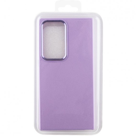 Шкіряний чохол Bonbon Leather Metal Style для Samsung Galaxy S23 Ultra, Бузковий / Dasheen