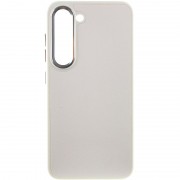 Кожаный чехол Bonbon Leather Metal Style для Samsung Galaxy S23+ Белый / White
