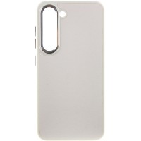 Кожаный чехол Bonbon Leather Metal Style для Samsung Galaxy S23+ Белый / White