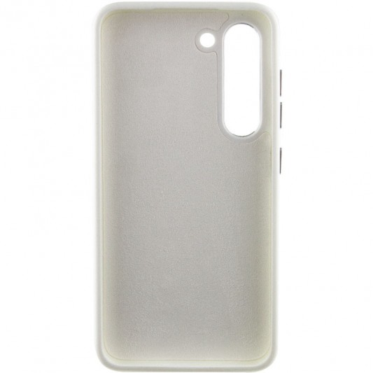 Кожаный чехол Bonbon Leather Metal Style для Samsung Galaxy S23+ Белый / White - изображение 2
