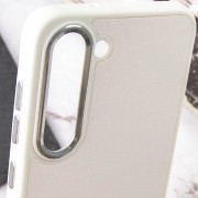 Кожаный чехол Bonbon Leather Metal Style для Samsung Galaxy S23+, Белый / White