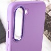 Кожаный чехол Bonbon Leather Metal Style для Samsung Galaxy S23+, Сиреневый / Dasheen