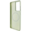 TPU чехол Bonbon Metal Style with MagSafe для Samsung Galaxy S22 Ultra, Белый / White