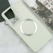 TPU чехол Bonbon Metal Style with MagSafe для Samsung Galaxy S22 Ultra, Белый / White