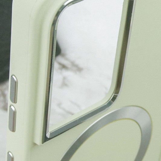 TPU чехол Bonbon Metal Style with MagSafe для Samsung Galaxy S22 Ultra Белый / White - изображение 4