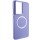 TPU чехол Bonbon Metal Style with MagSafe для Samsung Galaxy S22 Ultra Сиреневый / Dasheen