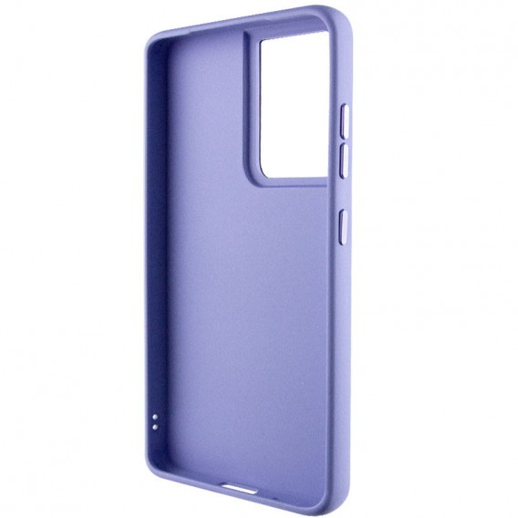 TPU чехол Bonbon Metal Style with MagSafe для Samsung Galaxy S22 Ultra, Сиреневый / Dasheen