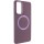 TPU чохол Bonbon Metal Style with MagSafe для Samsung Galaxy S23 Бордовий / Plum