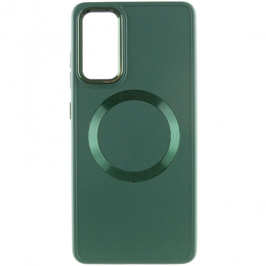 TPU чохол Bonbon Metal Style with MagSafe для Samsung Galaxy S23 Зелений / Army Green - зображення 1 