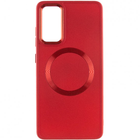 TPU чехол Bonbon Metal Style with MagSafe для Samsung Galaxy S23, Красный / Red