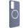 TPU чохол Bonbon Metal Style with MagSafe для Samsung Galaxy S23 Сірий / Lavender