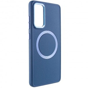 TPU чохол Bonbon Metal Style with MagSafe для Samsung Galaxy S23 Синій / Cosmos Blue