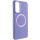 TPU чохол Bonbon Metal Style with MagSafe для Samsung Galaxy S23 Бузковий / Dasheen