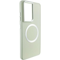 TPU чохол Bonbon Metal Style with MagSafe для Samsung Galaxy S23 Ultra Білий / White