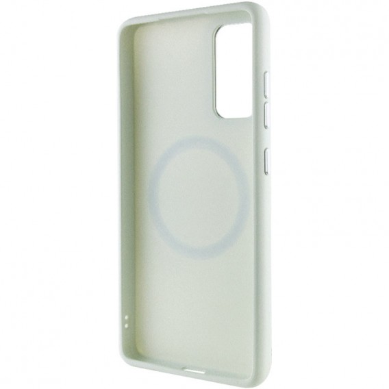 TPU чехол Bonbon Metal Style with MagSafe для Samsung Galaxy S23+, Белый / White