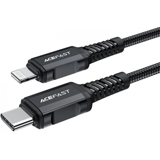Дата кабель Acefast MFI C4-01 USB-C to Lightning aluminum alloy (1.8m) Black - зображення 1 