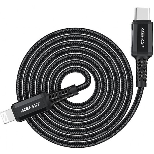 Дата кабель Acefast MFI C4-01 USB-C to Lightning aluminum alloy (1.8m) Black - зображення 2 