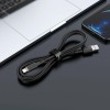 Шнур для Айфона Acefast MFI C2-02 USB-A to Lightning zinc alloy silicone (1m), Black