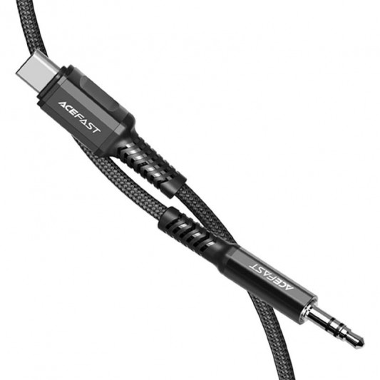 Перехідник Acefast C1-08 USB-C to 3.5mm aluminum alloy, Black - зображення 1 