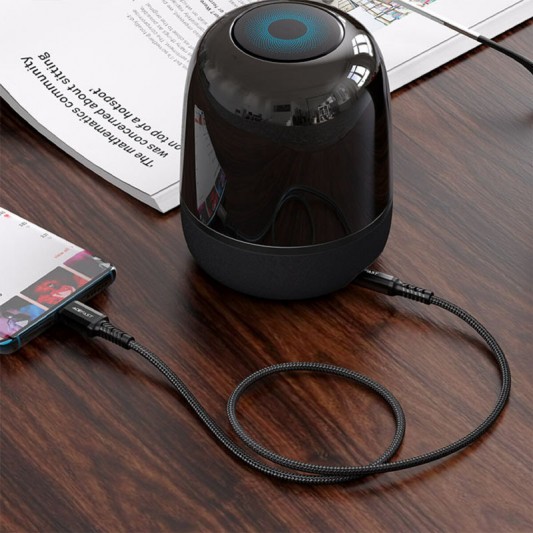 Перехідник Acefast C1-08 USB-C to 3.5mm aluminum alloy, Black - зображення 3 