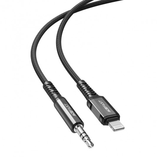 Перехідник Acefast MFI C1-06 Lightning to 3.5mm aluminum alloy Black - зображення 2 