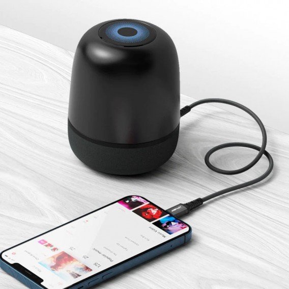 Перехідник Acefast MFI C1-06 Lightning to 3.5mm aluminum alloy, Black