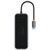 Перехідник HUB Baseus AcmeJoy 8-Port Type-C HUB Adapter (WKJZ010613), Dark Grey
