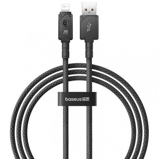 Дата кабель Baseus Unbreakable Series Fast Charging USB to Lightning 2.4A 1m (P10355802111-0) Black