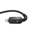 Кабель для Айфона Baseus Unbreakable Series Fast Charging USB to Lightning 2.4A 1m (P10355802111-0), Чорний
