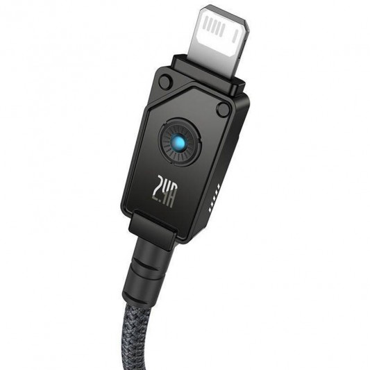 Дата кабель Baseus Unbreakable Series Fast Charging USB to Lightning 2.4A 1m (P10355802111-0) Black - изображение 2