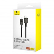 Кабель для Айфона Baseus Unbreakable Series Fast Charging USB to Lightning 2.4A 1m (P10355802111-0), Black