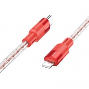 Кабель для Айфона Hoco X99 Crystal Junction PD 27W Type-C to Lightning (1.2m), Red