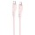 Дата кабель Hoco X97 Crystal color Type-C to Lightning 20W (1m) Light pink