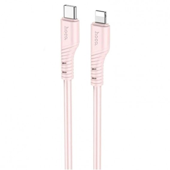 Кабель для Айфона Hoco X97 Crystal color Type-C to Lightning 20W (1m), Light pink