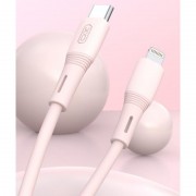 Кабель для Айфона Hoco X97 Crystal color Type-C to Lightning 20W (1m), Light pink