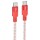 Дата кабель Hoco X99 Crystal Junction Type-C to Type-C 60W (1m) Red