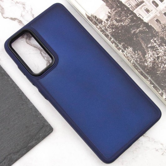 Чохол TPU+PC Lyon Frosted для Samsung Galaxy S23 FE Navy Blue - зображення 3 