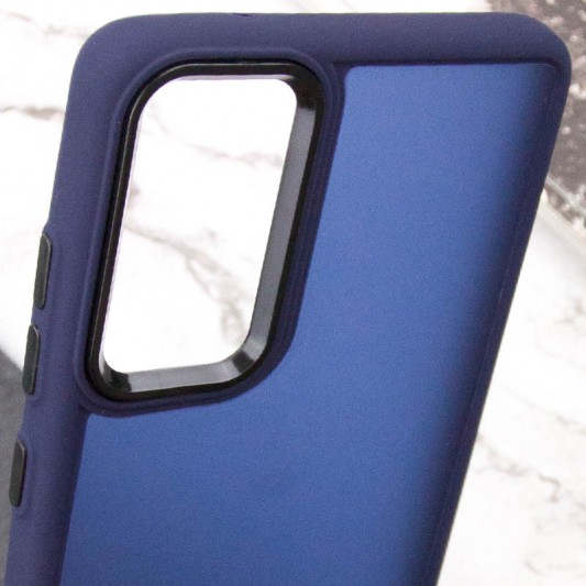 Чохол TPU+PC Lyon Frosted для Samsung Galaxy S23 FE Navy Blue - зображення 4 