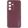Кожаный чехол Xshield для Samsung Galaxy S23 FE Бордовый / Plum Red