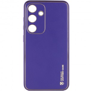Кожаный чехол Xshield для Samsung Galaxy S23 FE Фиолетовый / Ultra Violet
