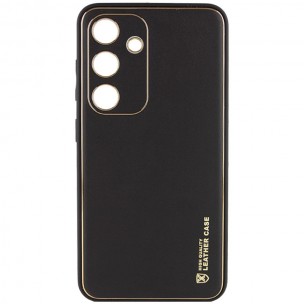 Шкіряний чохол Xshield для Samsung Galaxy S23 FE Чорний / Black