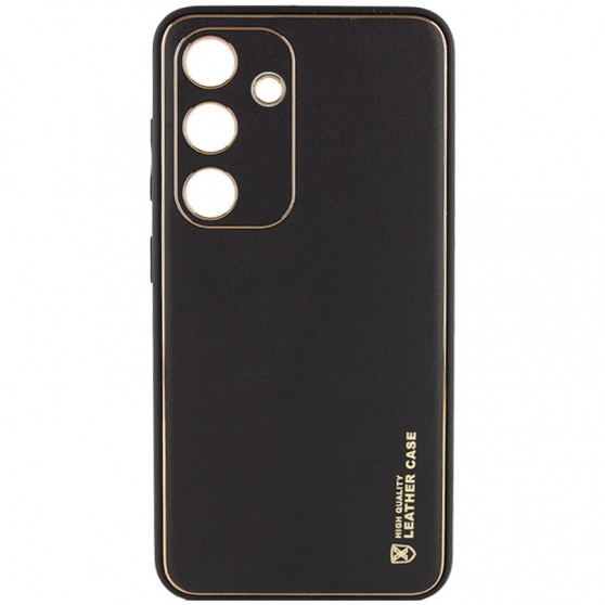 Шкіряний чохол Xshield для Samsung Galaxy S23 FE Чорний / Black