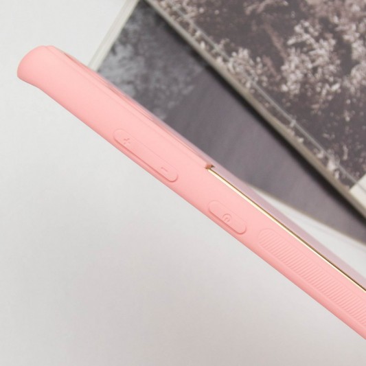 Кожаный чехол Xshield для Samsung Galaxy S21 Ultra Розовый / Pink - изображение 3