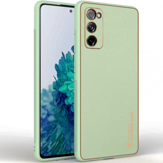 Кожаный чехол Xshield для Samsung Galaxy S20 FE Зеленый / Pistachio