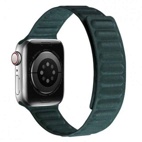 Ремінець FineWoven (AAA) для Apple watch 42mm/44mm/45mm, Evergree