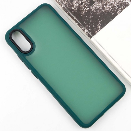 Чехол TPU+PC Lyon Frosted для Xiaomi Redmi 9A Green - изображение 1