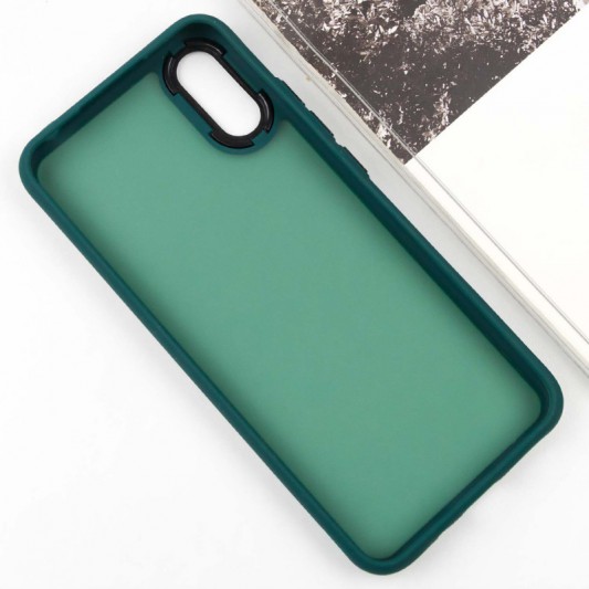 Чехол TPU+PC Lyon Frosted для Xiaomi Redmi 9A Green - изображение 2
